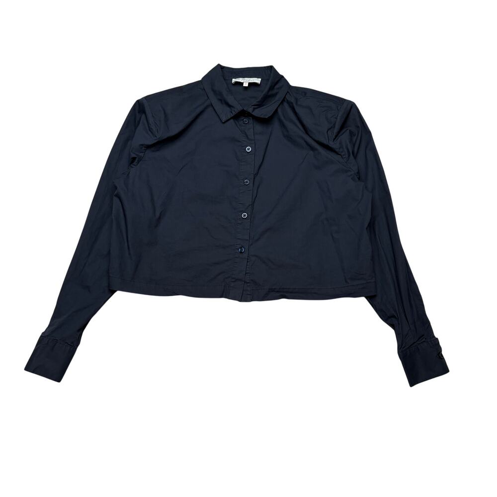 L'Academie Tory Blouse Women's XS Boxy Cropped Minimalist Preppy